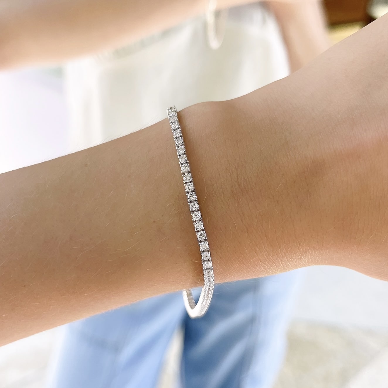 Petite Diamond Tennis Bracelet