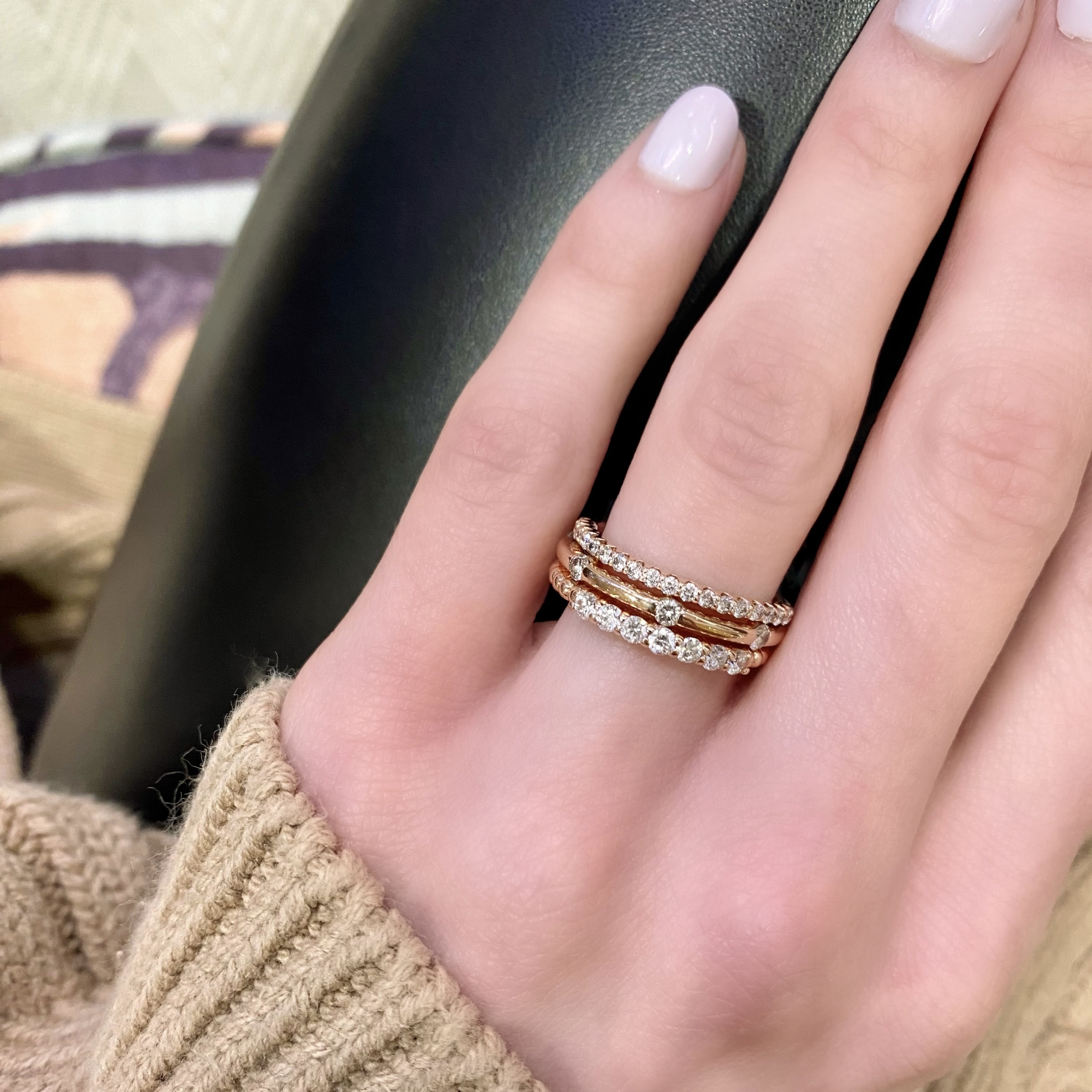 Rose Gold Diamond Band