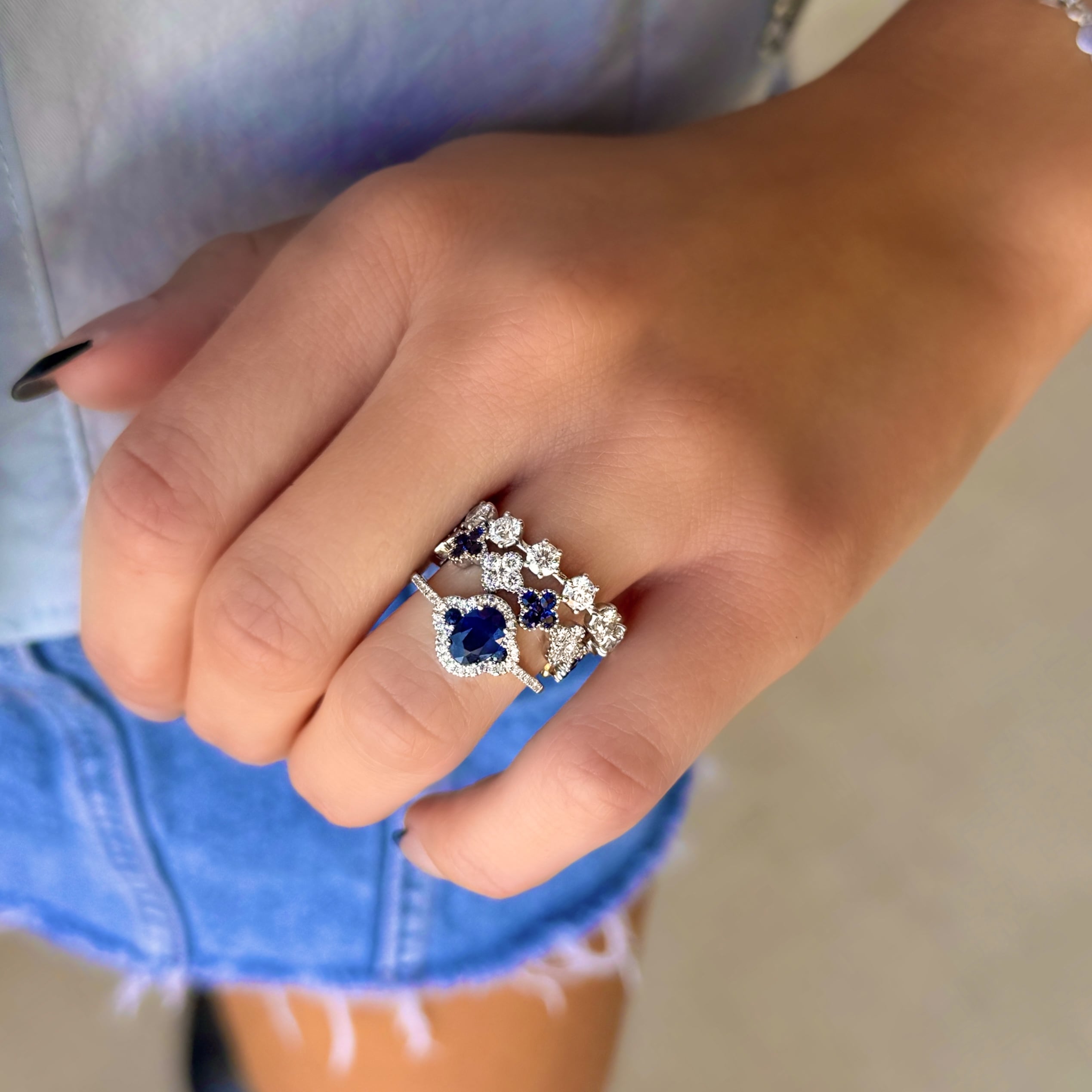 Spaced Diamond Eternity Band