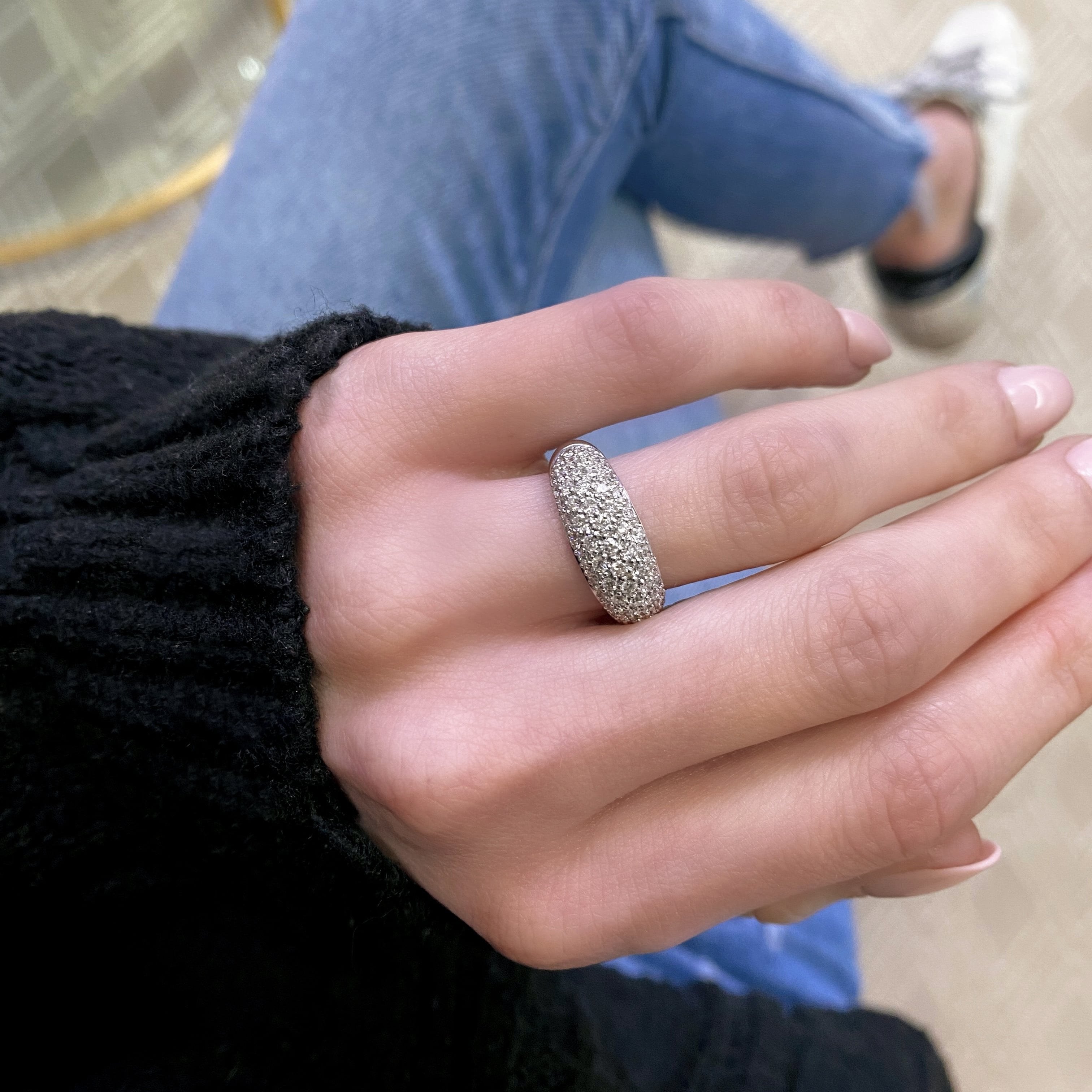 Pave Diamond Dome Ring