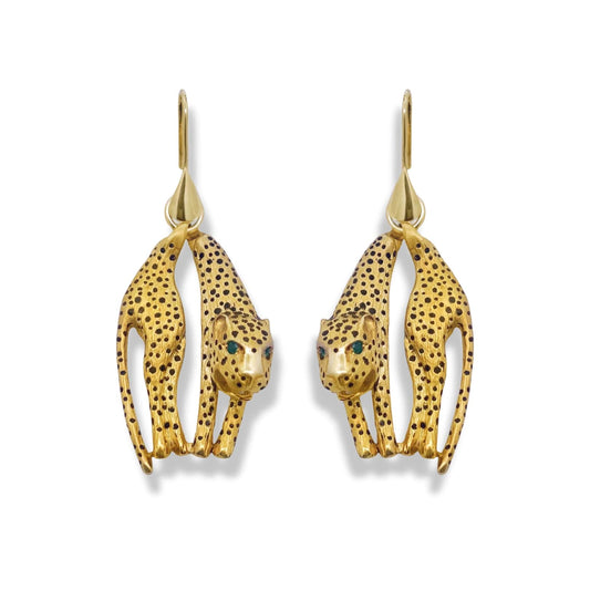 Cheetah Drop Earrings