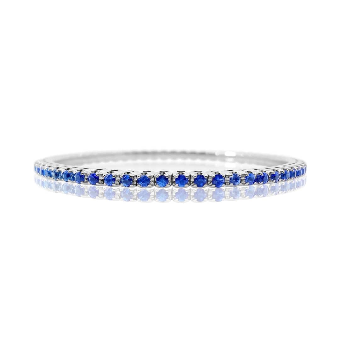Sapphire Stretch Tennis Bracelet