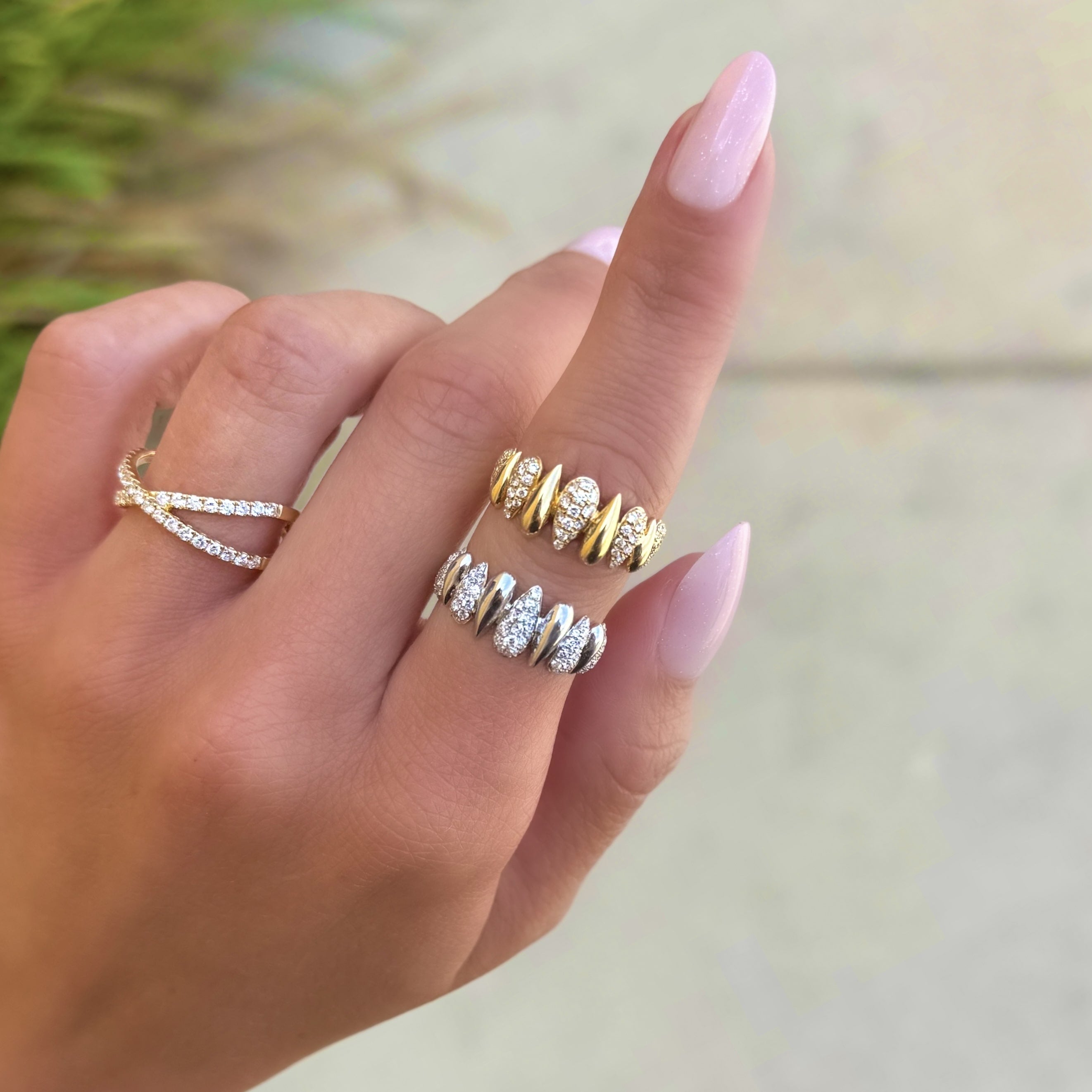 Spiked Diamond Ring
