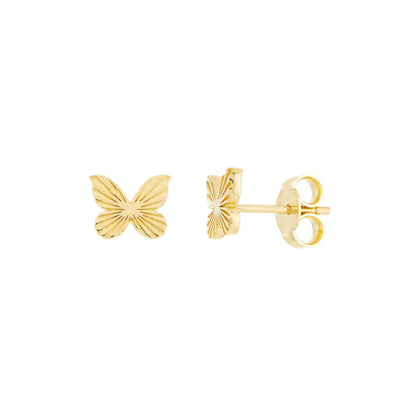 Mini Fluted Butterfly Studs