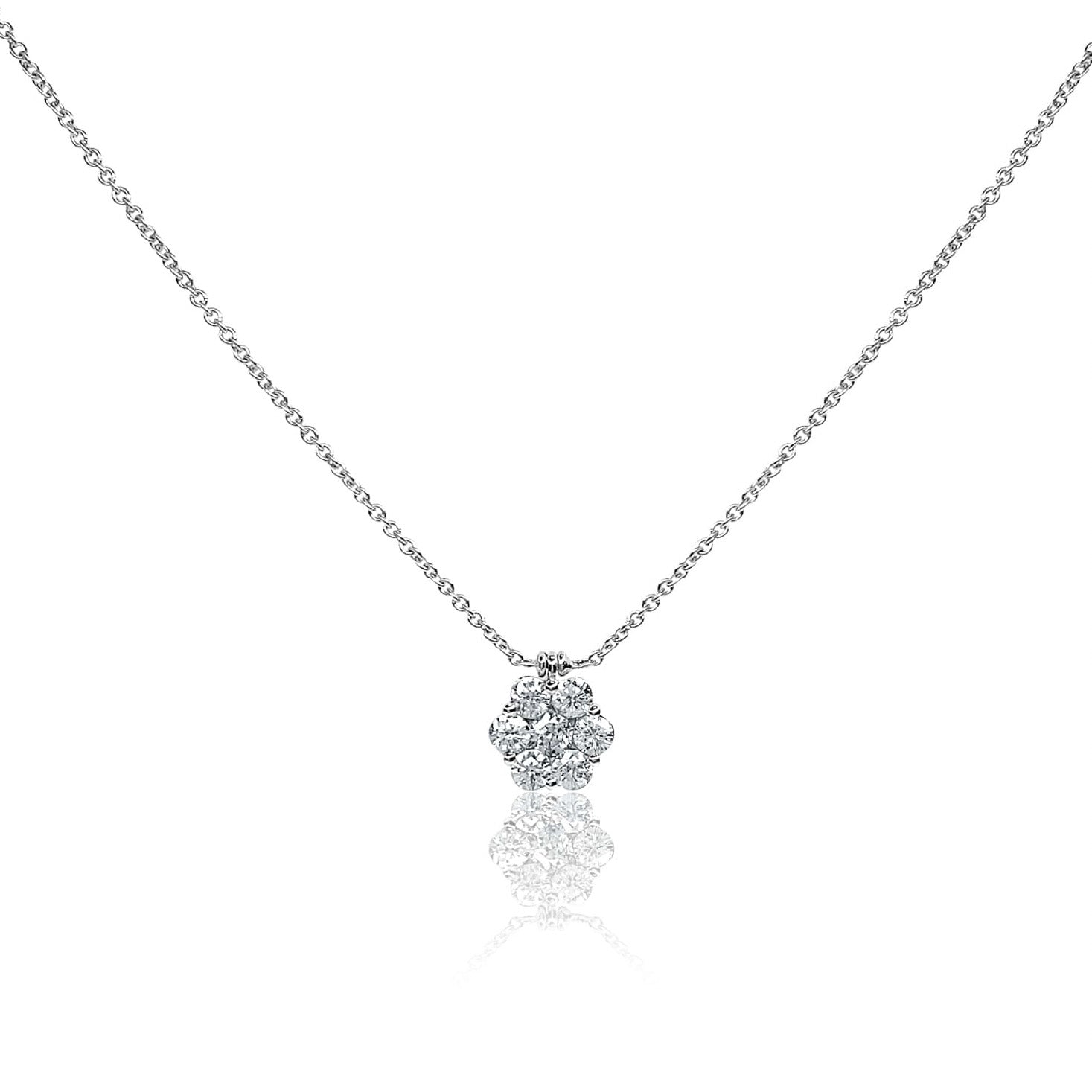 Diamond Flower Necklace