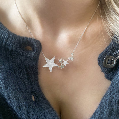 Pavé Diamond Constellation Necklace