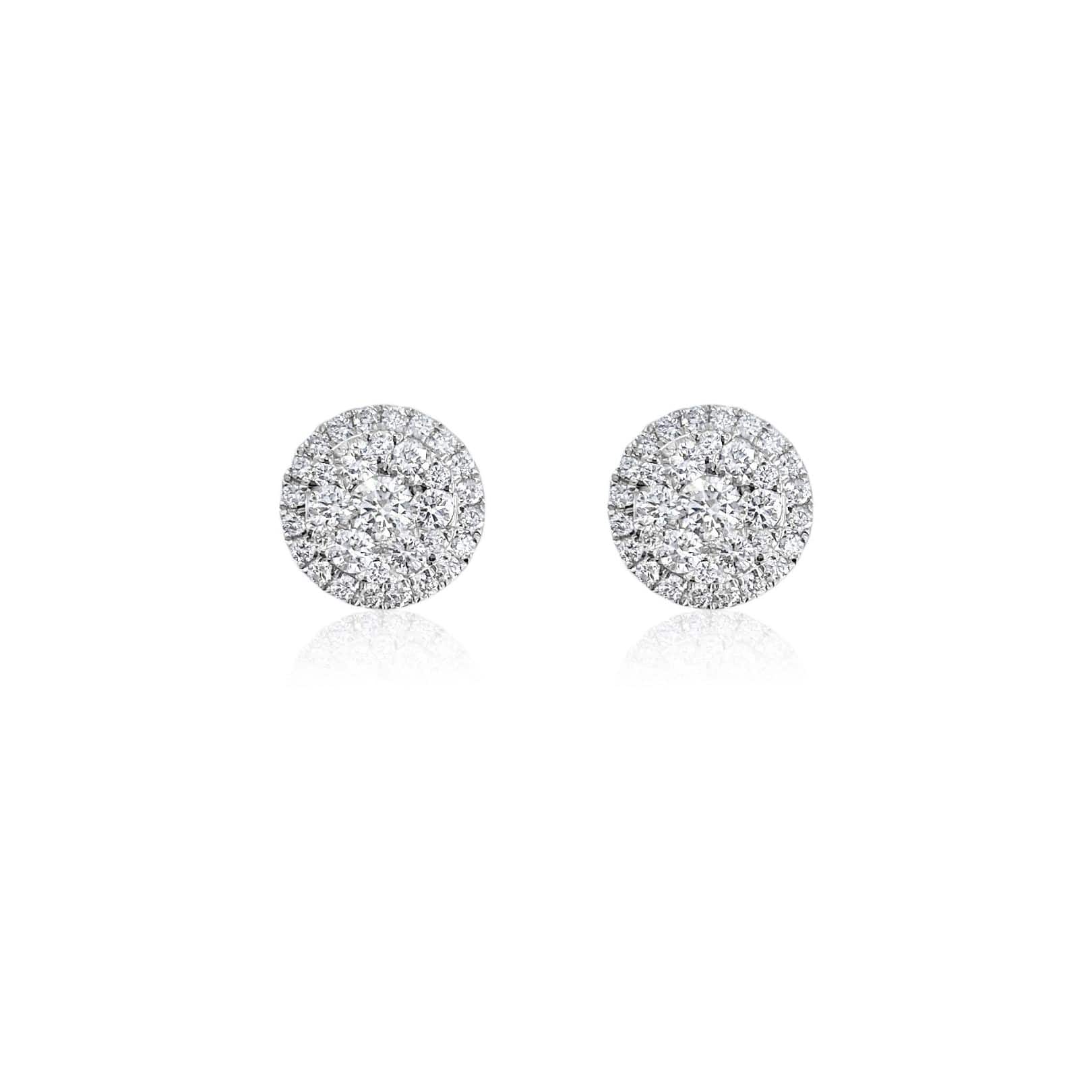 1.63ct Diamond Cluster Studs