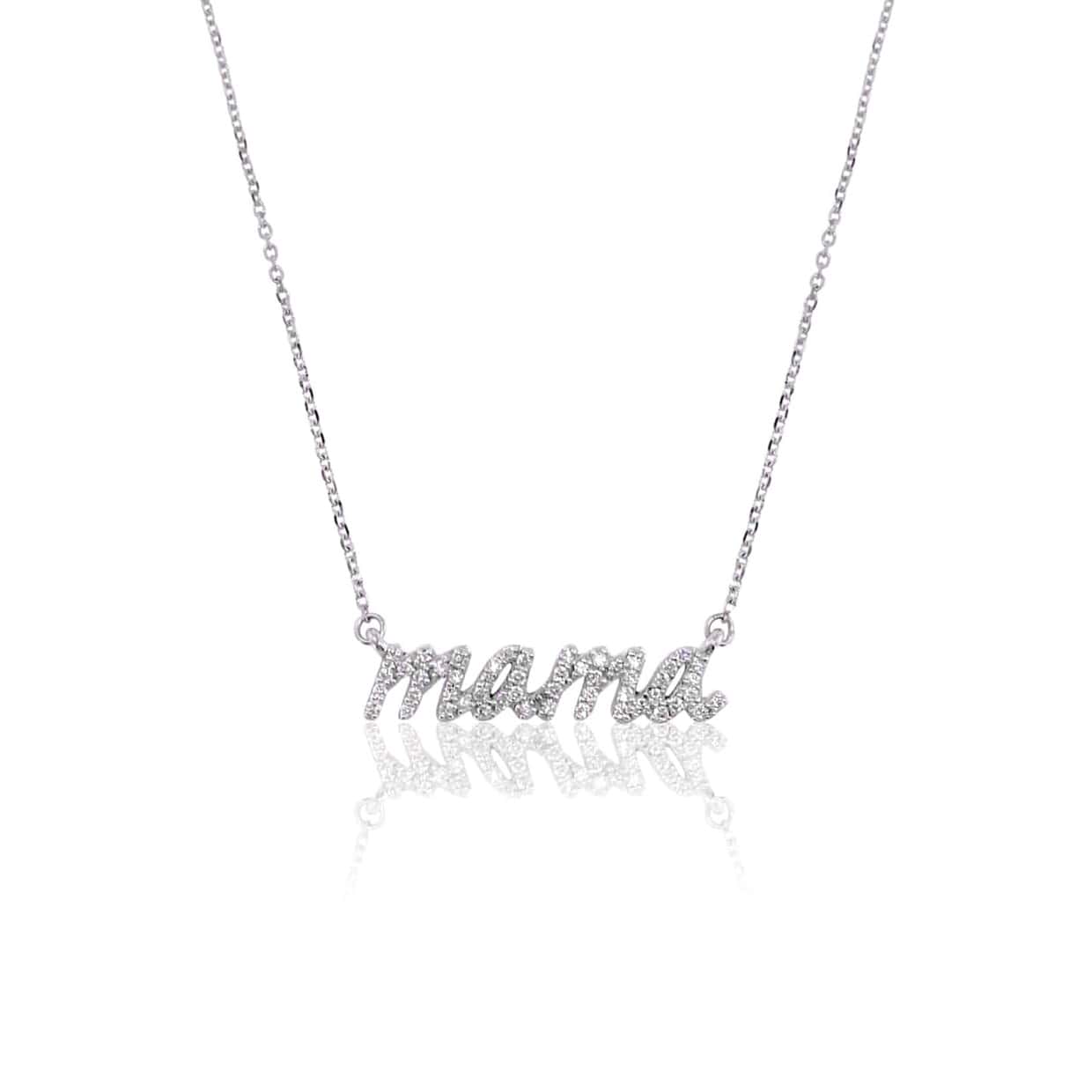 Mama Letter Pendant Necklace With Cubic Zirconia Nameplate Stainless Steel  Gold Plated Choker Jewelry Gift For Mother's Day - Customized Necklaces -  AliExpress