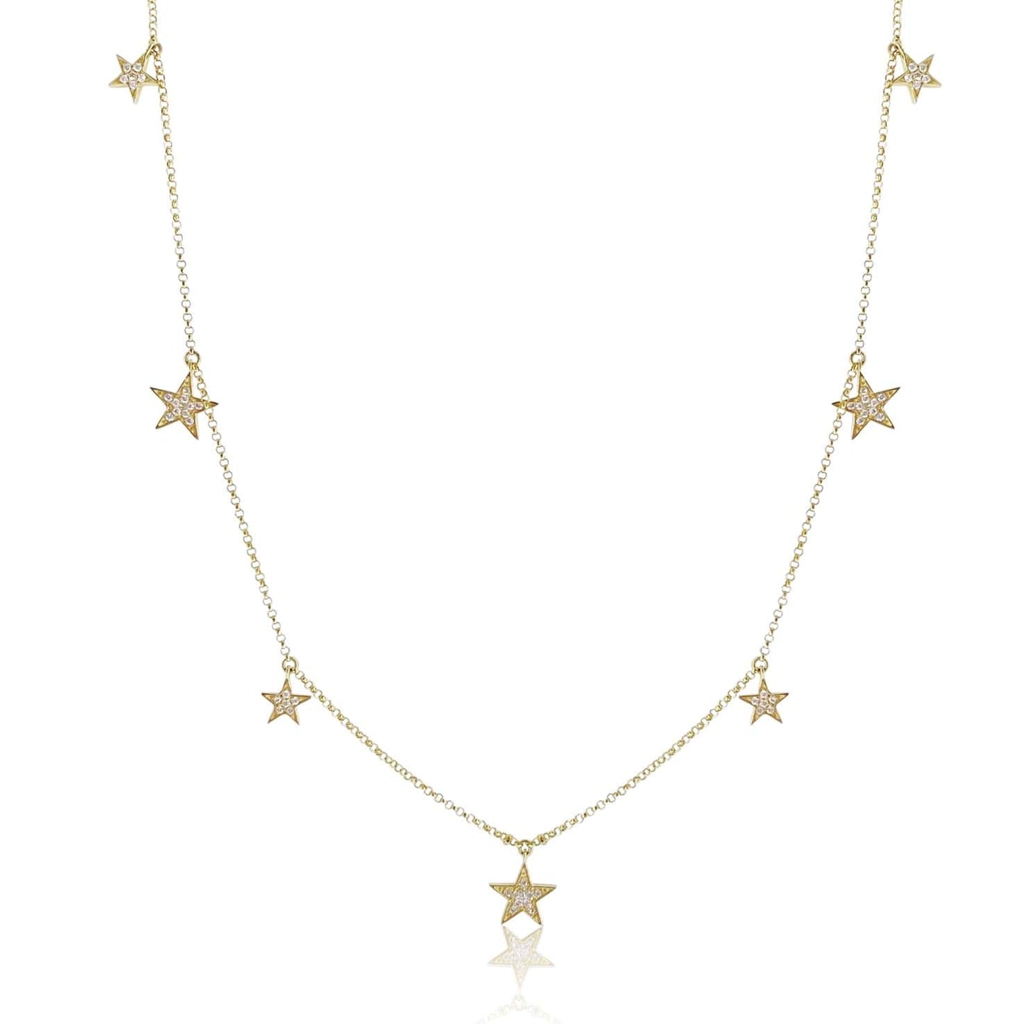 Falling Star Diamond Necklace