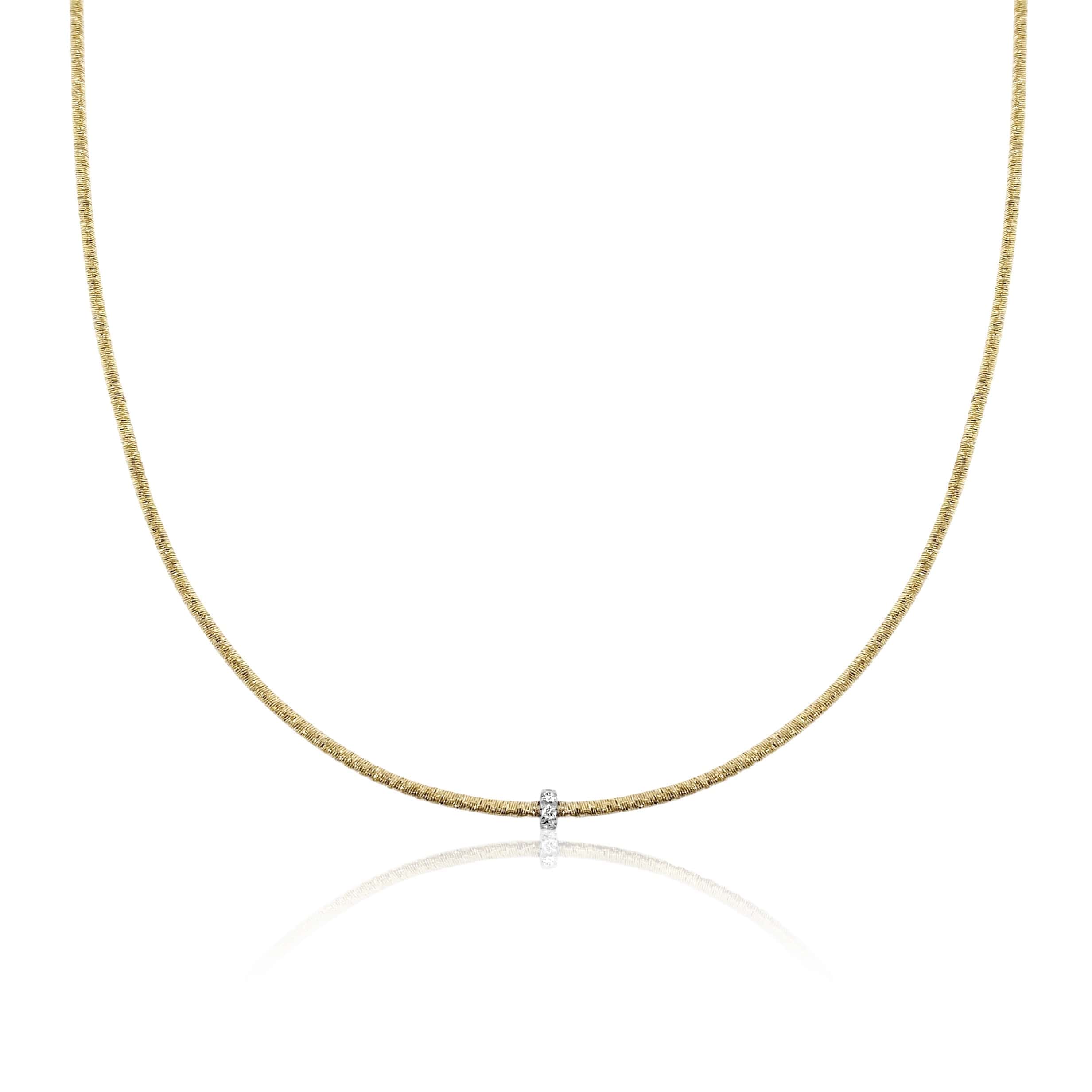 Single Diamond Accent Necklace