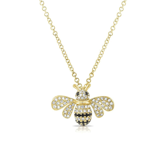 Diamond Bumble Bee Necklace