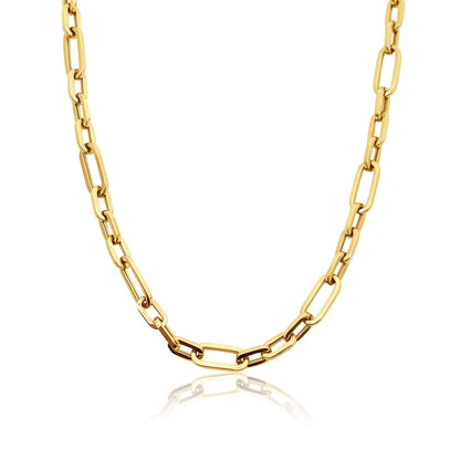 Alternating Oval Link Chain Necklace