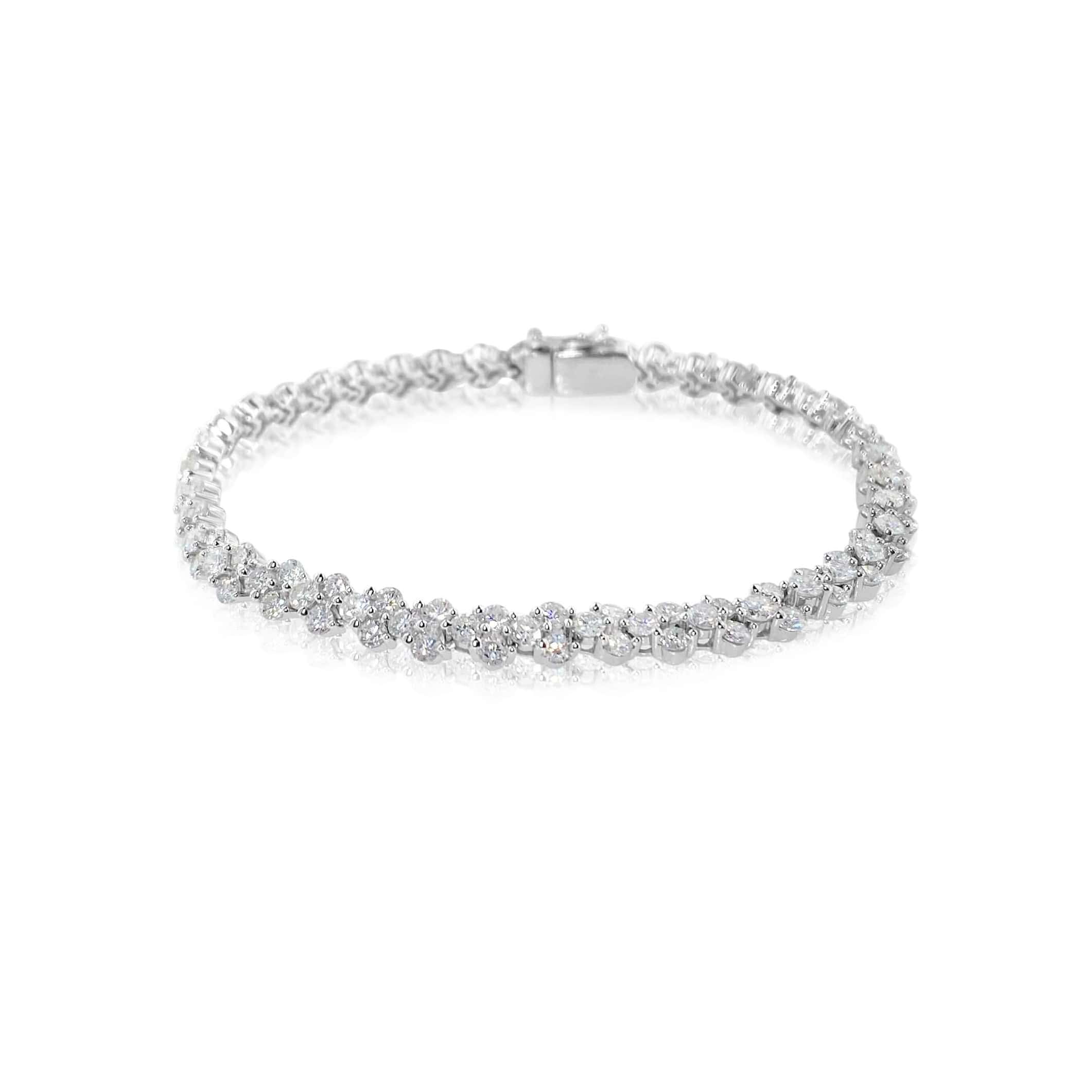 White Gold 14-karat Diamond Bracelet | Wedding Bands & Co.