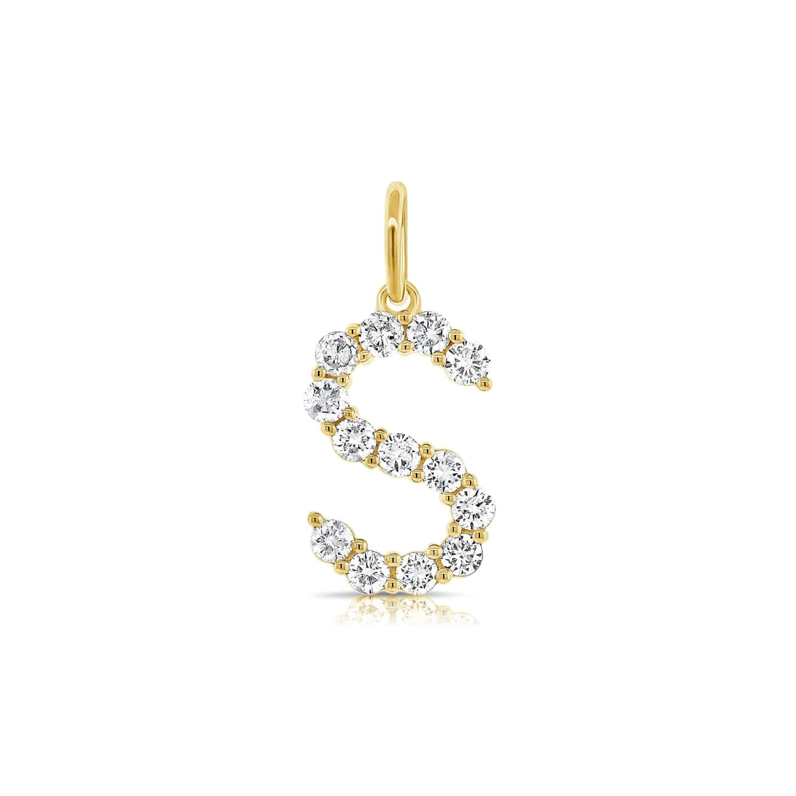 Jumbo Diamond Initial Charm