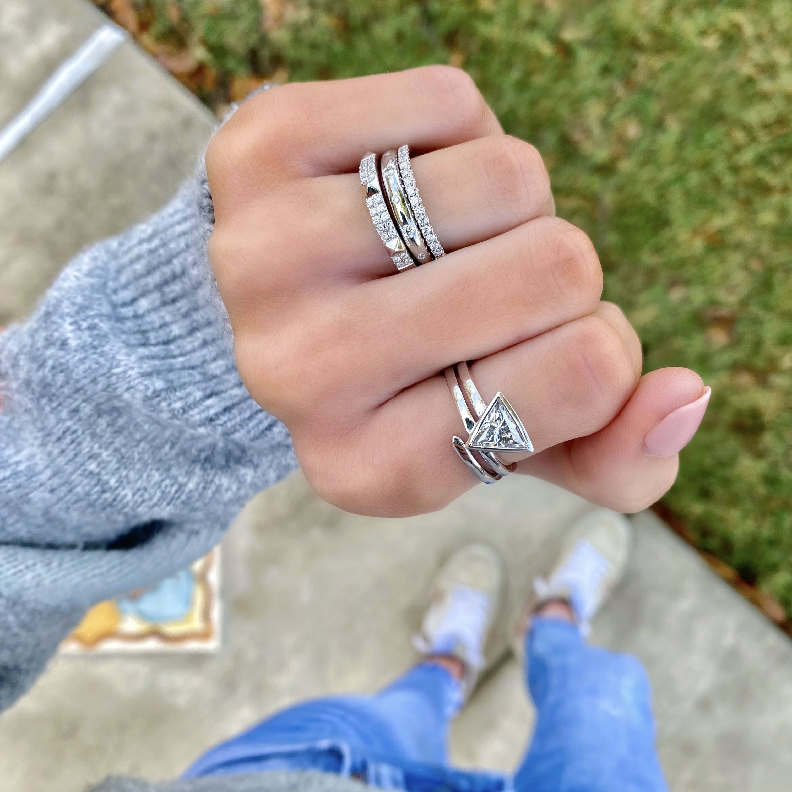 Buy Melina Spiral Diamond Ring Online | CaratLane